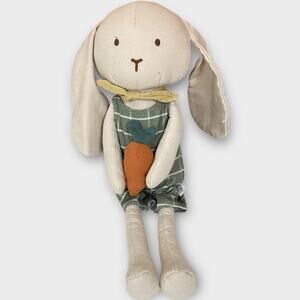Hearth & Hand Magnolia Target Bunny Rabbit  Green Gingham Check Easter Carrot